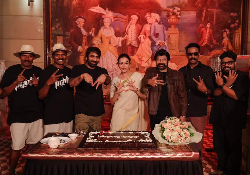 Image from: NBK111 makers celebrate Kajal Aggarwal's birthday on sets, character first look poster of star out