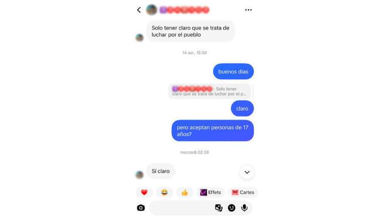 Image from: How armed groups in Colombia are using TikTok to recruit young people