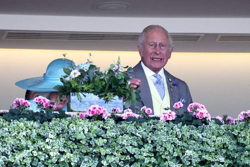 Image from: King Charles struggles to contain emotions after agonising Royal Ascot moment