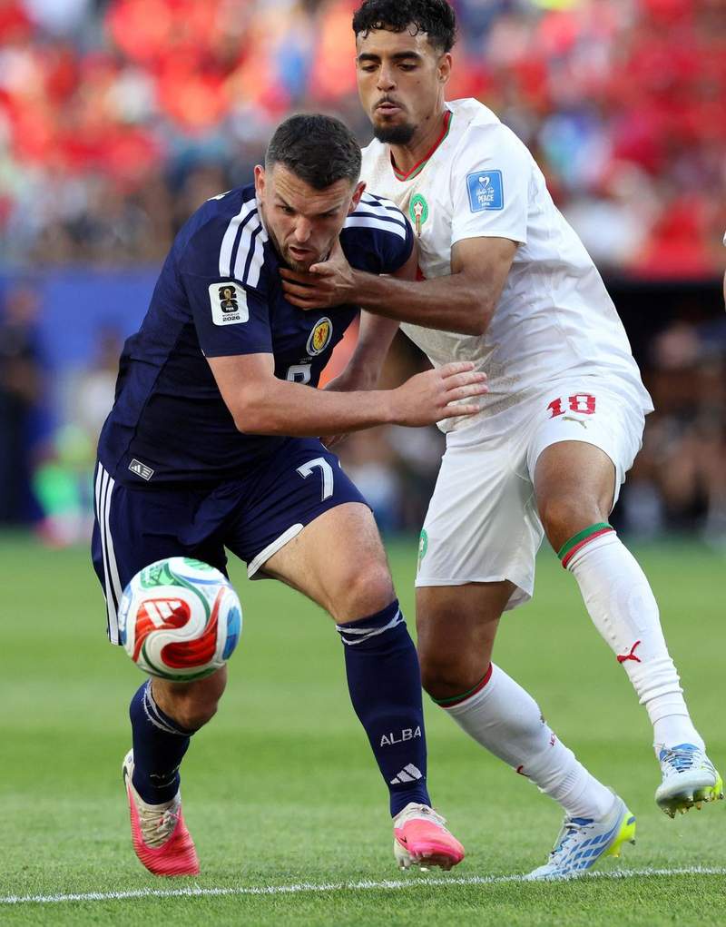 Image from: Scotland lose to Morocco 1-0 as referee centre of attention in feisty encounter