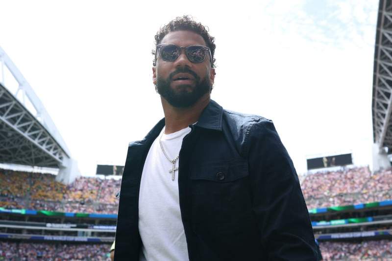 Image from: NFL legend Russell Wilson returns to Seattle with wife Ciara for USMNT World Cup clash vs Australia