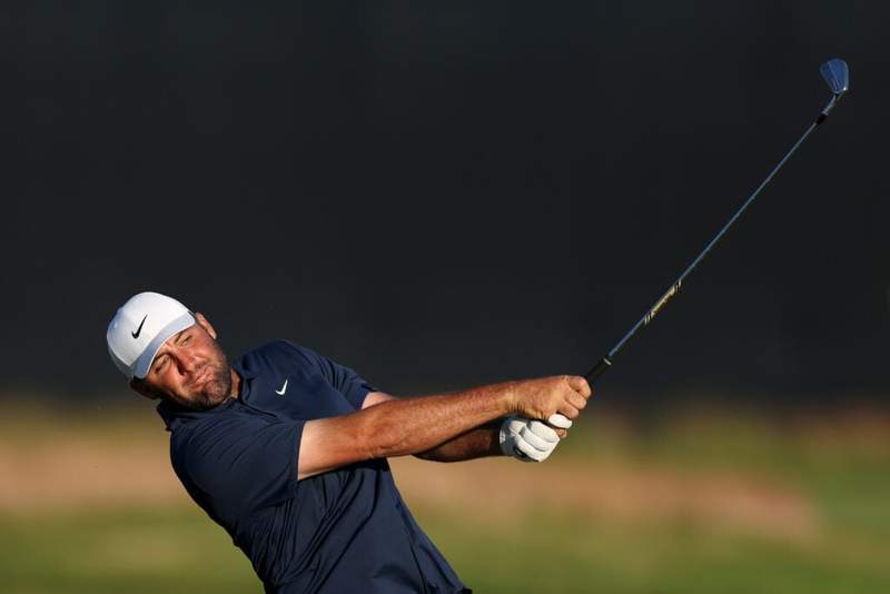 Image from: Scottie Scheffler makes a comment about Wyndham Clark after his second round at the US Open