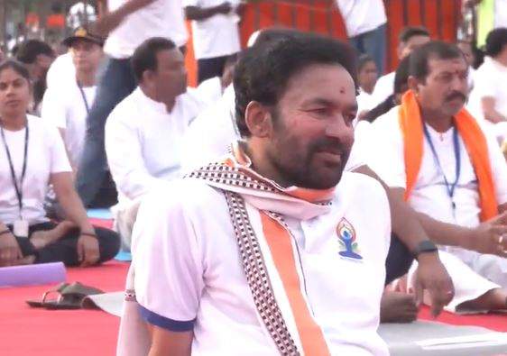 Image from: From floating yoga to mega sessions, preparations in full swing across country for International Yoga day