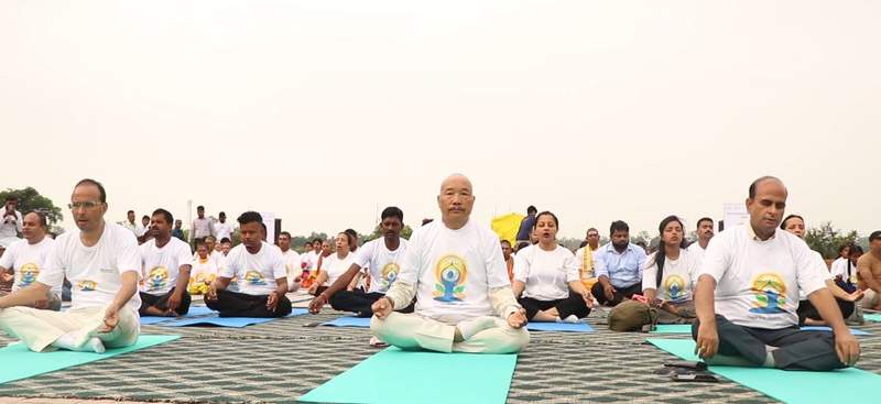 Image from: Nepal: Indian Embassy hosts Yoga Day event in Lumbini