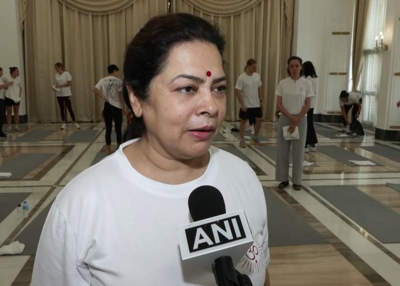 Image from: 'Grateful to PM Modi for taking Yoga international': Russian Embassy hosts Yoga session