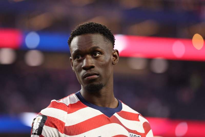 Image from: Wayne Rooney and Olivier Giroud heap high praise on USA star man Folarin Balogun