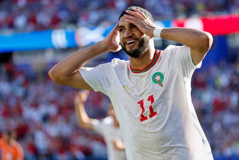 Image from: Ismael Saibari equals Mo Salah World Cup record within two minutes of Scotland vs Morocco