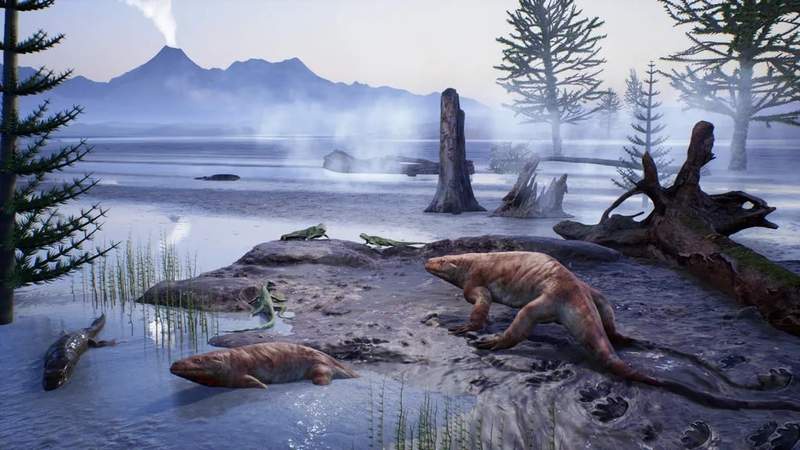 Image from: A Hiker Accidentally Discovered 280-Million-Year-Old Preserved Footprints Hidden in the Italian Mountains