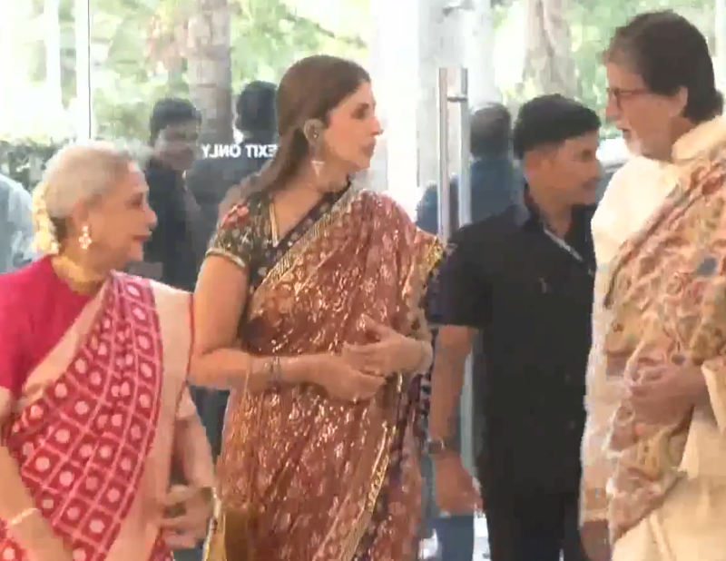 Image from: Mukesh Ambani, Nita Ambani join wedding celebrations of Supriya Sule's daughter, Bachchans mark their attendance