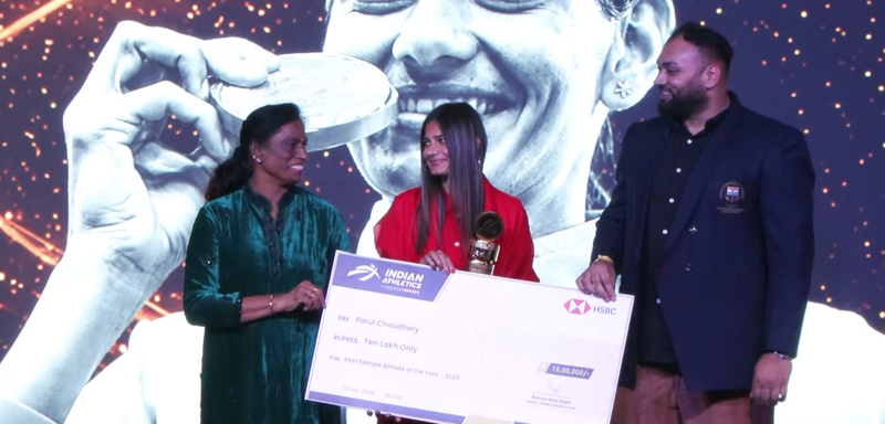 Image from: Neeraj Chopra, Parul Chaudhary honoured with 'Best Athlete of the Year 2025' awards by AFI