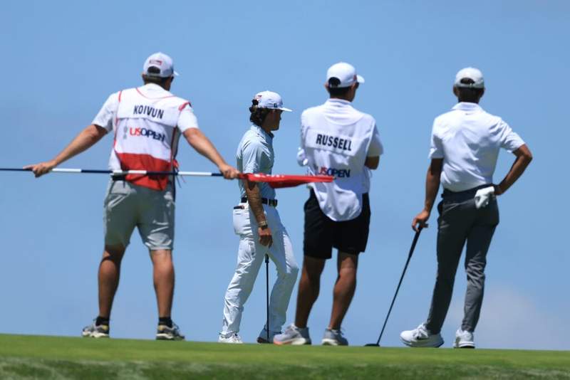 Image from: Jackson Koivun says what he thinks of Miles Russell as a golfer after playing with him at the US Open