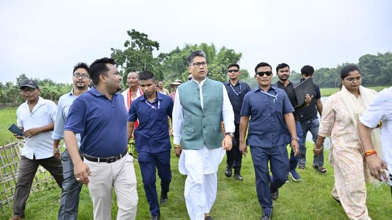 Image from: Assam Irrigation Minister Pijush Hazarika visits key irrigation projects at Boko-Chaygaon