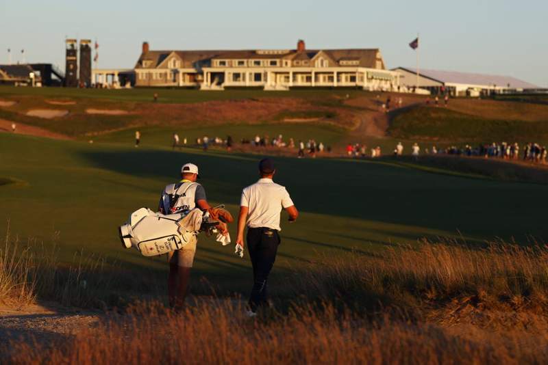 Image from: Wyndham Clark unimpressed by the crowds at the US Open despite taking lead, ‘it made it tough’