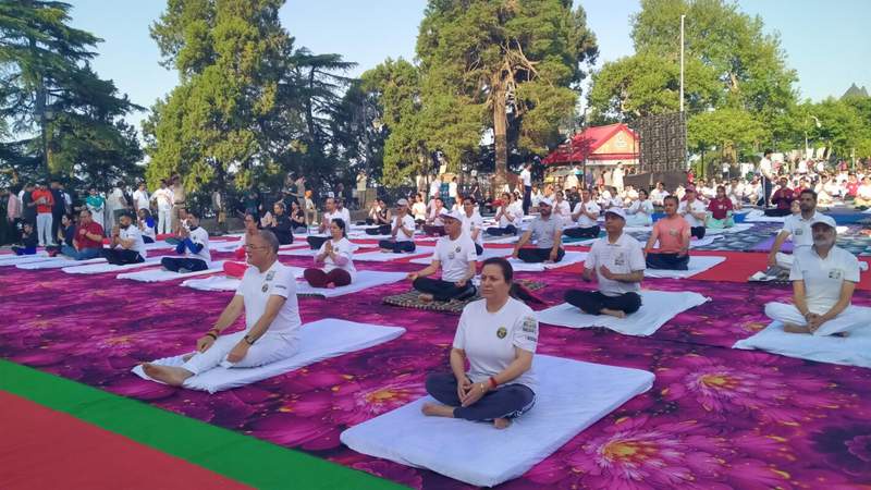 Image from: In photos: Yoga day observed in Punjab, Haryana, Chandigarh