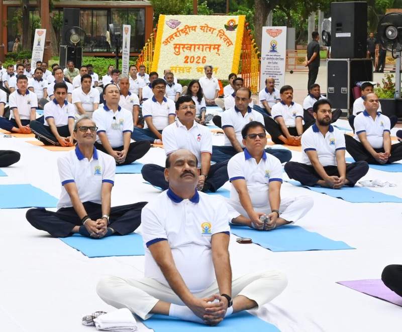 Image from: In photos: Yoga day observed in Punjab, Haryana, Chandigarh