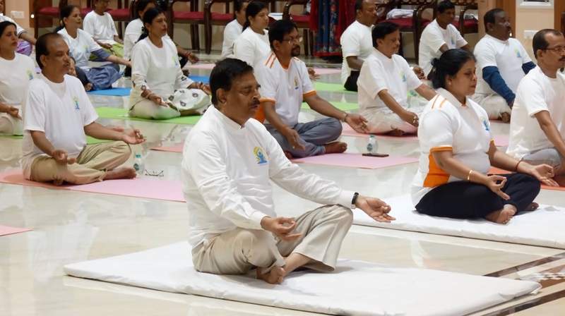 Image from: Odisha CM Mohan Charan Majhi leads 12th International Yoga Day celebrations in Bhubaneswar