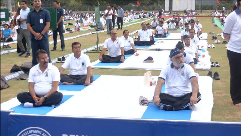 Image from: Odisha CM Mohan Charan Majhi leads 12th International Yoga Day celebrations in Bhubaneswar