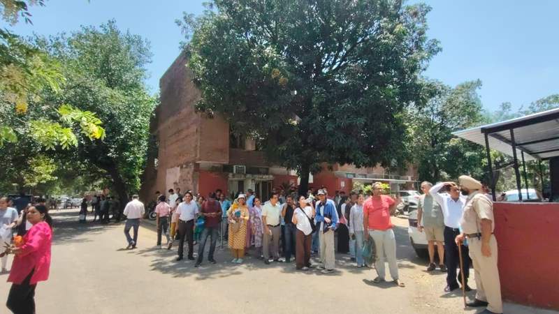Image from: Candidates across India appear for NEET-UG 2026 re-examination