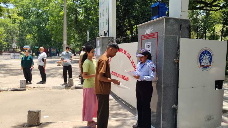 Image from: Candidates across India appear for NEET-UG 2026 re-examination