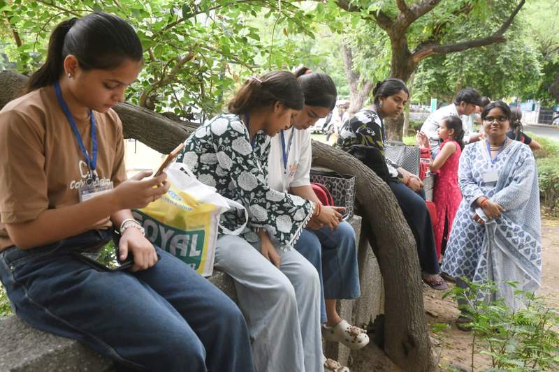 Image from: Candidates across India appear for NEET-UG 2026 re-examination