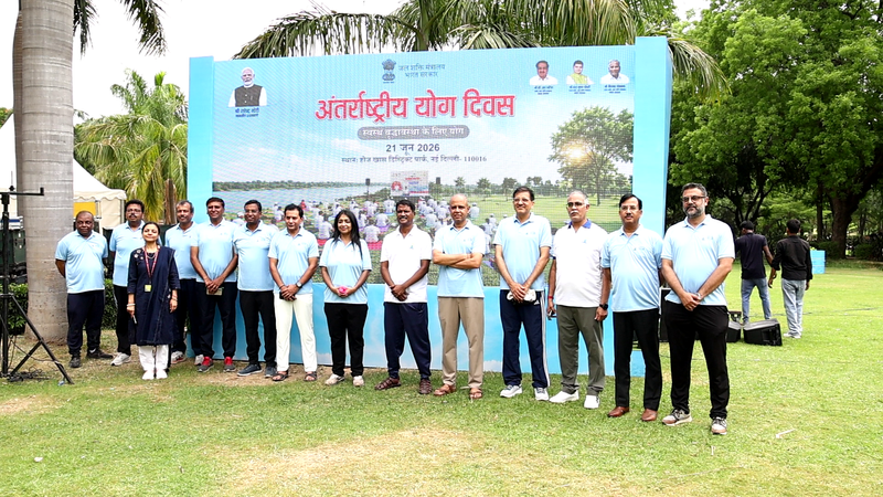 Image from: Ministry of Jal Shakti celebrates 12th International Yoga Day 2026 in New Delhi
