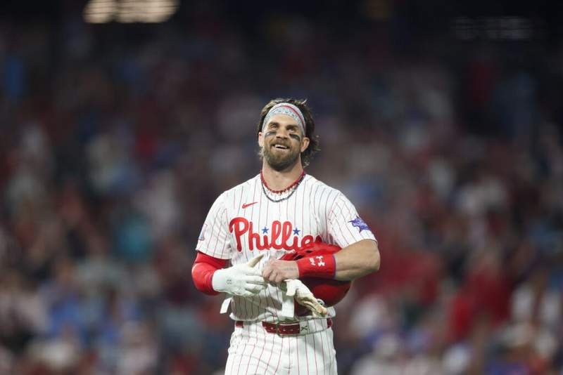 Image from: Bryce Harper sets 10-year record with five-inning cycle in Phillies win over Mets