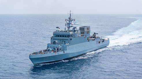 Image from: Country whose maritime strength is robust, its economic and strategic influence will be equally robust: PM Modi commissions three new indigenous warships in Kolkata