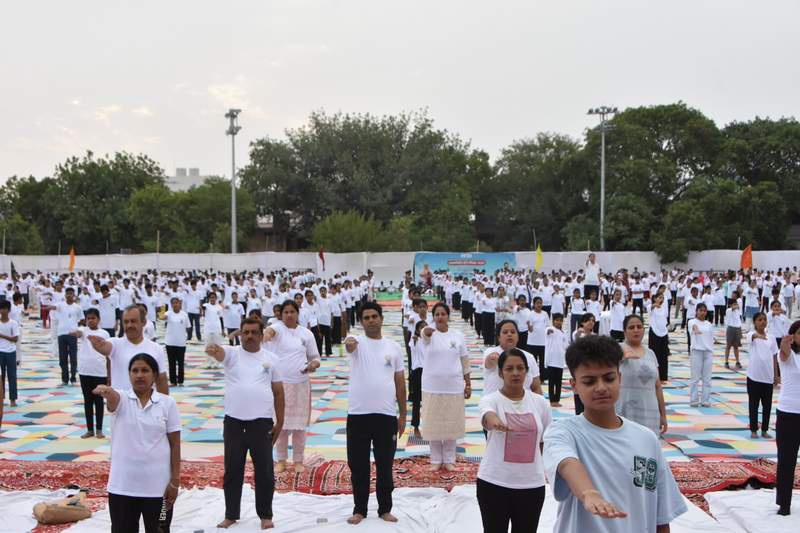 Image from: 12th International Yoga Day: Stretching towards wellness