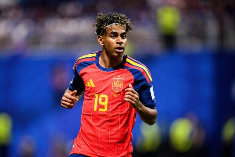 Image from: Lamine Yamal passes Kylian Mbappe and enters Pele territory with goal vs Saudi Arabia