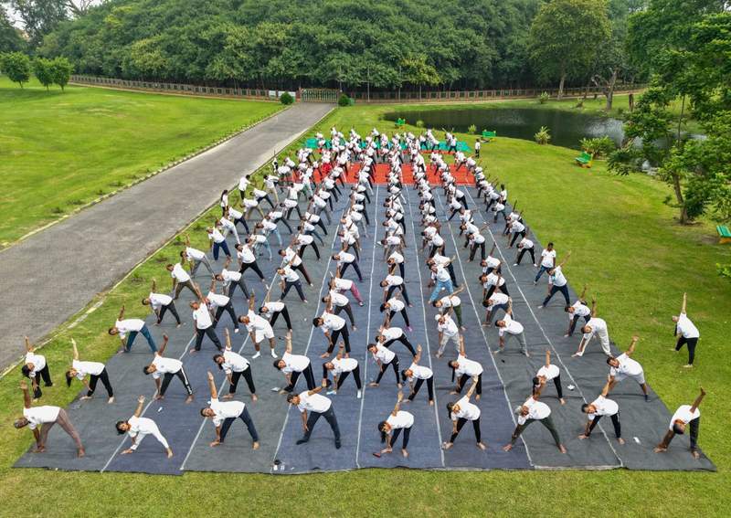 Image from: West Bengal embraces International Yoga Day spirit across statewide urban, rural venues