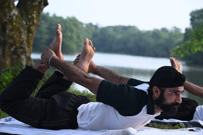Image from: Indian Army celebrates International day of Yoga at Agartala, promoting 'Yoga for healthy ageing' in harmony with nature