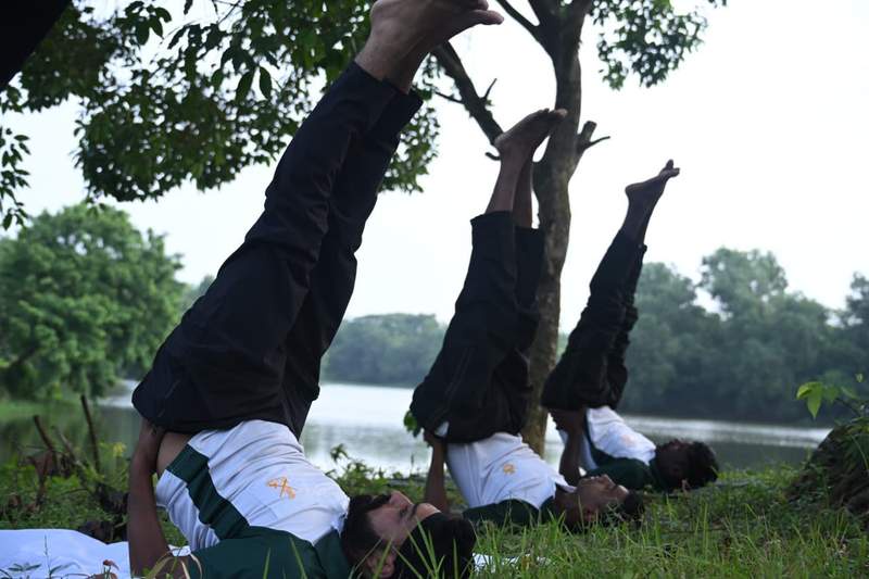 Image from: Indian Army celebrates International day of Yoga at Agartala, promoting 'Yoga for healthy ageing' in harmony with nature