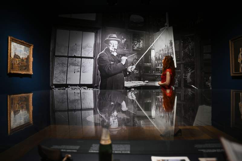 Image from: In London, this museum is devoting its first-ever exhibition to Winston Churchill, a prolific painter in his spare time