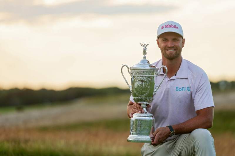Image from: Wyndham Clark reveals what Scottie Scheffler and Ted Scott told him straight after he won the US Open