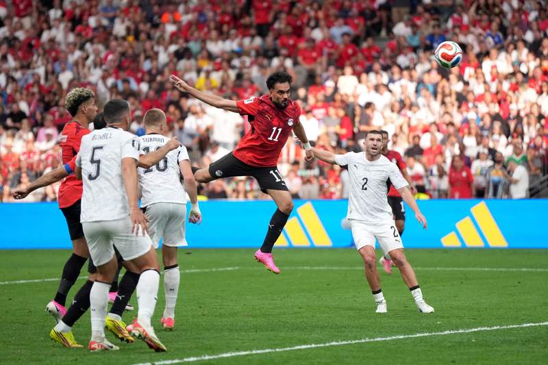 Image from: Salah scores as Egypt beat New Zealand for first-ever World Cup win