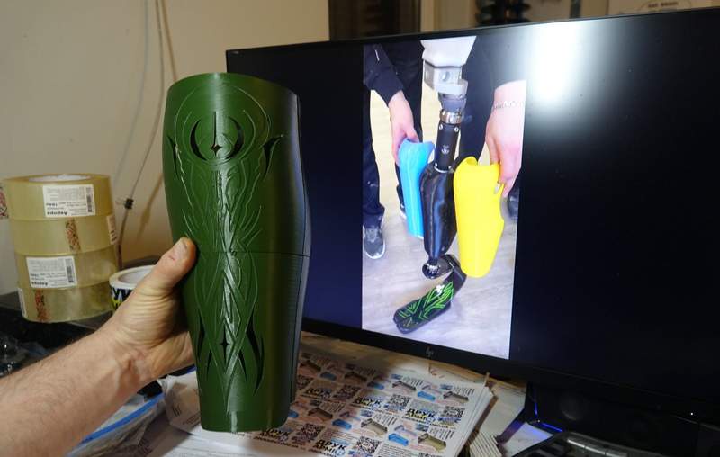 Image from: 3-D printer warriors across Europe help Ukraine fight Russia