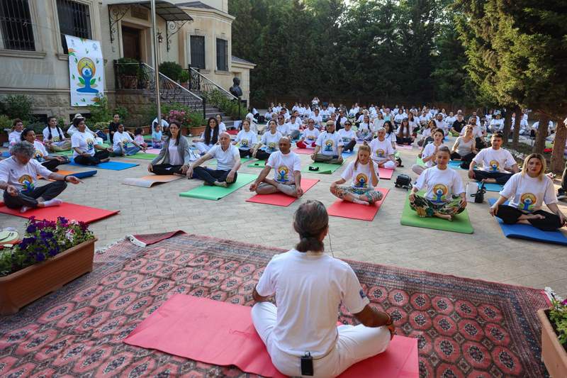 Image from: International Yoga Day 2026: Baku embraces "Yoga For Healthy Ageing"