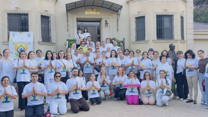 Image from: International Yoga Day 2026: Baku embraces "Yoga For Healthy Ageing"