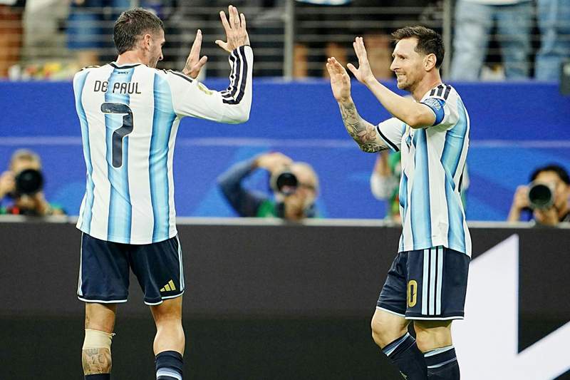 Image from: 'Enjoying the moment': Messi goals record and Argentina in KO rounds
