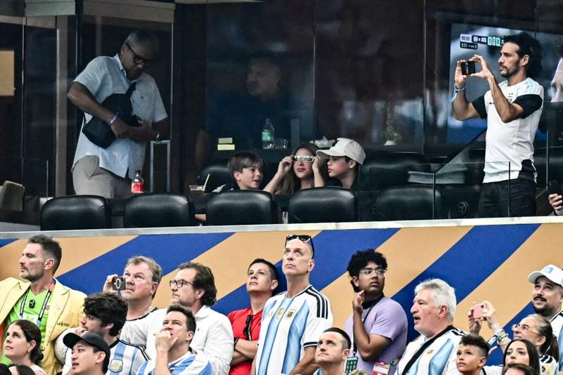 Image from: Shakira could only say one thing after Lionel Messi made World Cup history