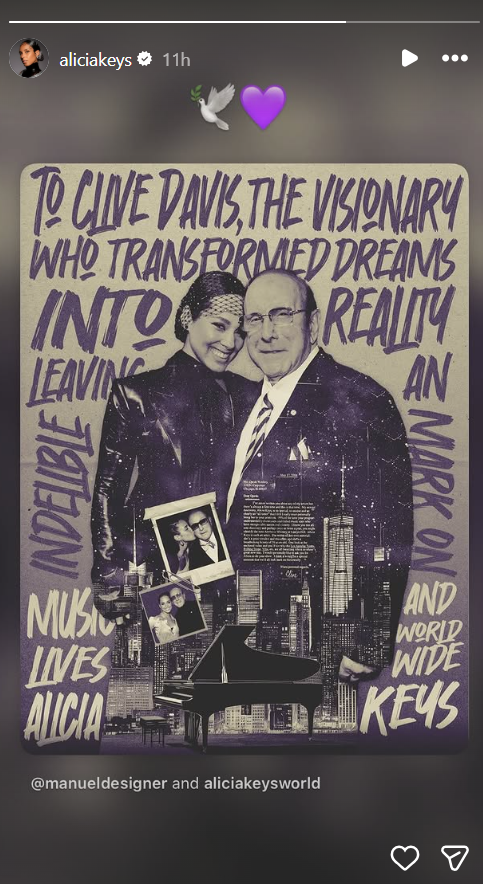 Image from: Clive Davis dies at 94: Bruce Springsteen, Alicia Keys and music icons pay tribute
