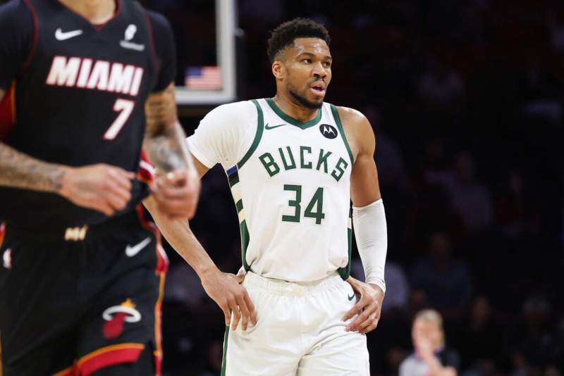 Image from: Milwaukee Bucks trade franchise icon Giannis Antetokounmpo in stunning Heat deal