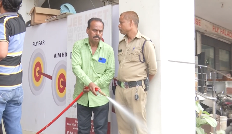 Image from: MP: Bhopal authorities inspect coaching centres after Lucknow fire incident