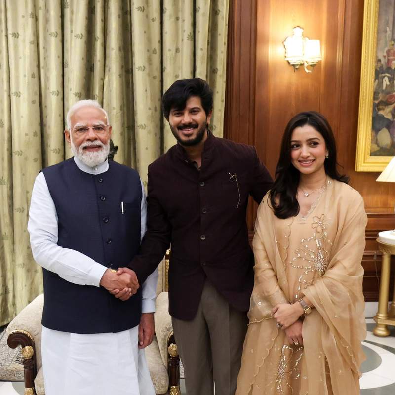 Image from: PM Modi meets Mammootty, his family after Padma Awards ceremony