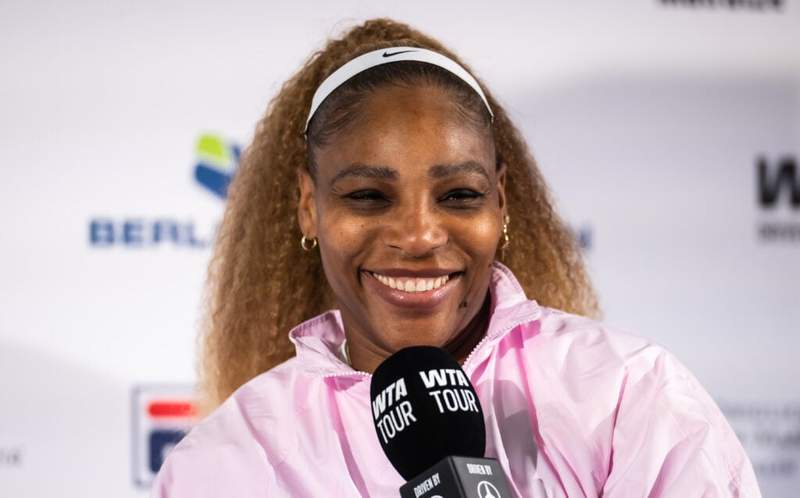 Image from: Serena Williams reacts after Giannis Antetokounmpo is traded to the Miami Heat