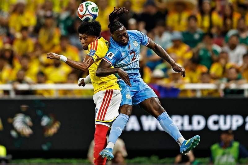 Image from: Colombia into World Cup knock-outs with hard-fought win over DR Congo
