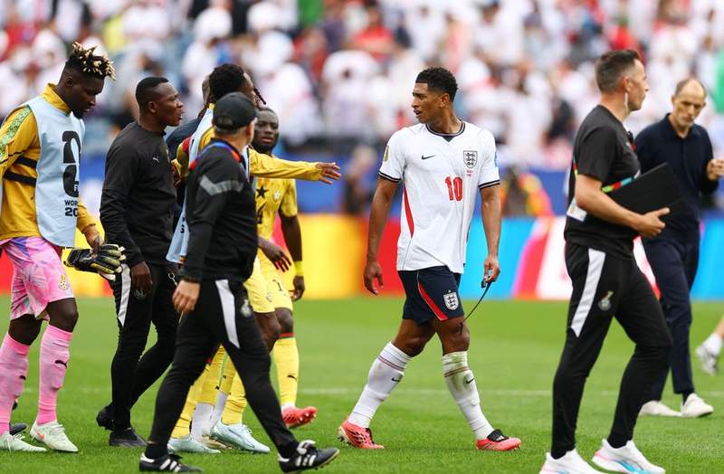 Image from: Jude Bellingham accused of X-rated comment by Ghana manager after fiery bust-up