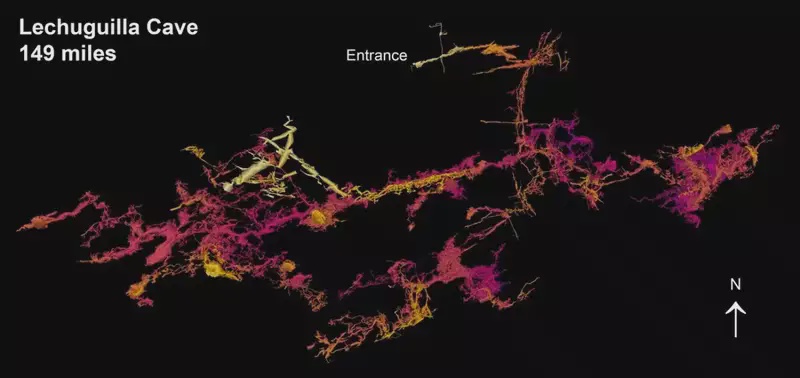 Image from: Researchers Entered a Cave Sealed Off for 5 Million Years and Found 20-Foot Crystal Formations Hanging from the Ceiling