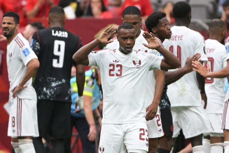 Image from: Qatar player handed lengthy ban for breaking Canada star Ismael Kone’s leg at World Cup