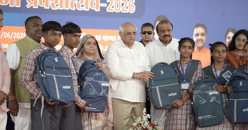 Image from: 11.20 lakh students enrolled as Gujarat's Kanya Kelavani Mahotsav concludes across 17,338 villages